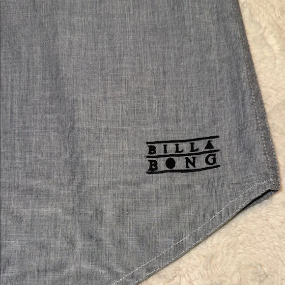 Billabong Men's Gray Casual Button Down Shirt - Picture 4 of 6